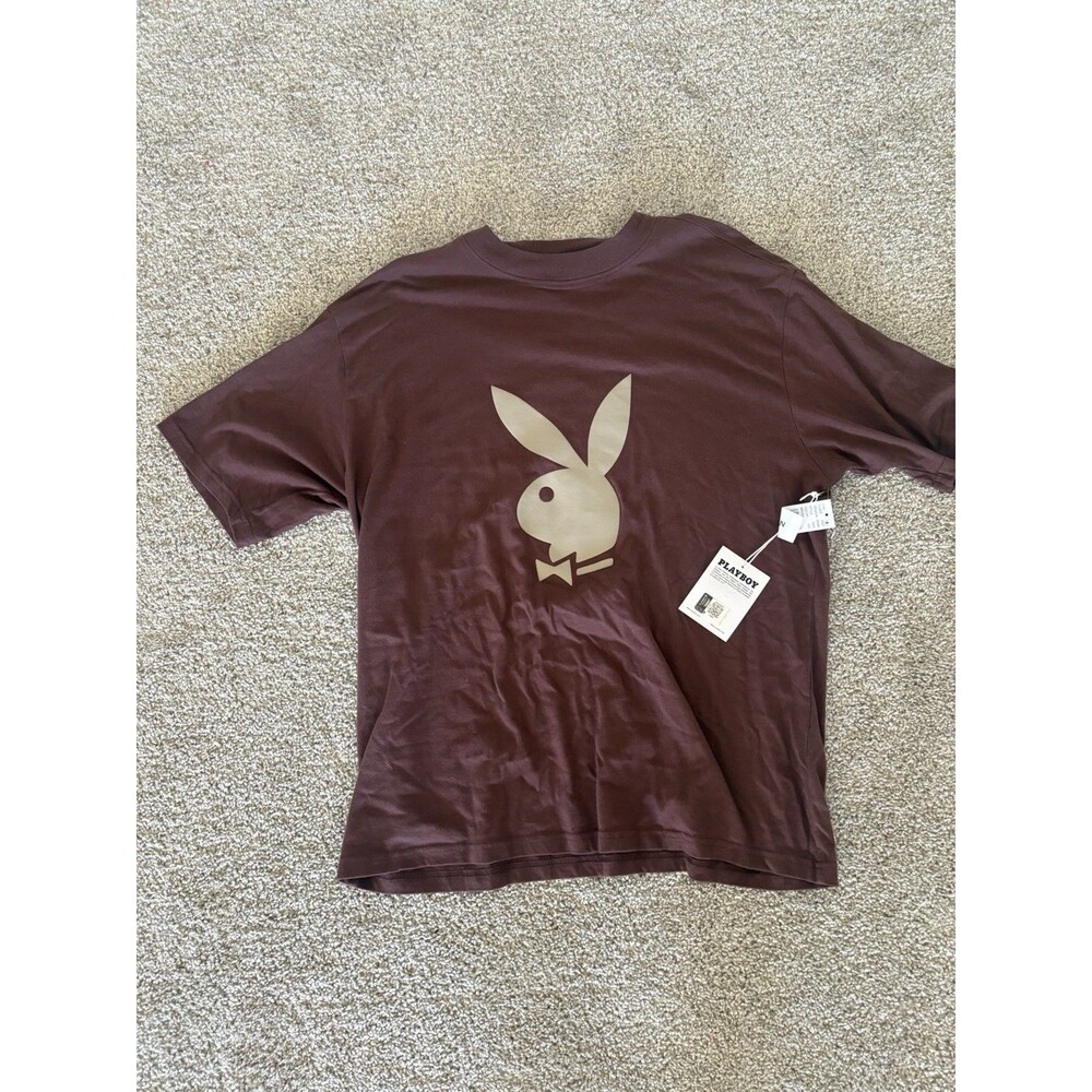 Play Boy Bunny Pacsun Shirt NWT Brown Men’s Large